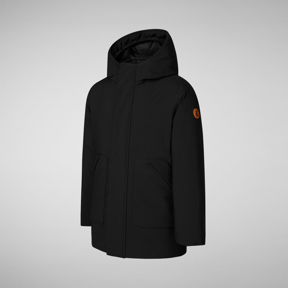 Save the duck PARKA CON CAPPUCCIO BAMBINO ALBI NERO Acquista Ora