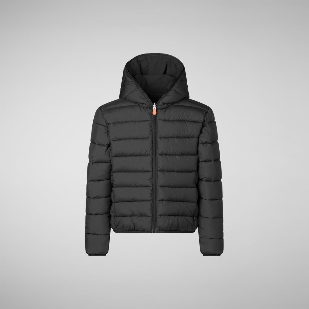 Save the duck GIACCA CON CAPPUCCIO BAMBINO OLIVER BLU NERO Shopping Online
