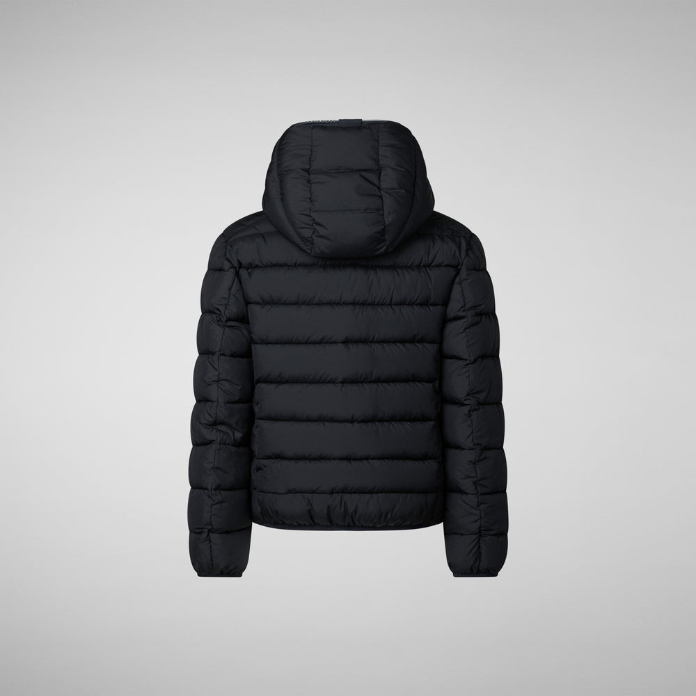 Save the duck GIACCA CON CAPPUCCIO BAMBINO OLIVER BLU NERO Affare Del Giorno