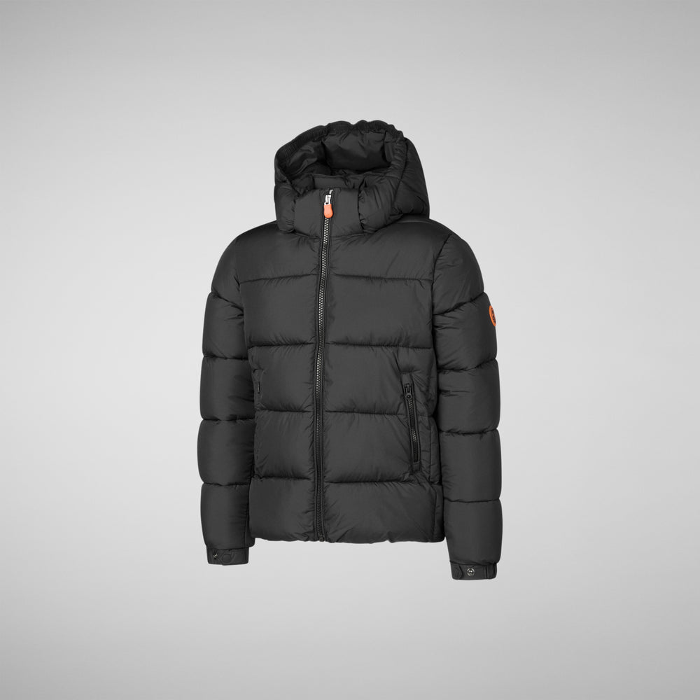 Save the duck PIUMINO ANIMAL FREE BAMBINO FOSTER NERO Prezzo Ridotto