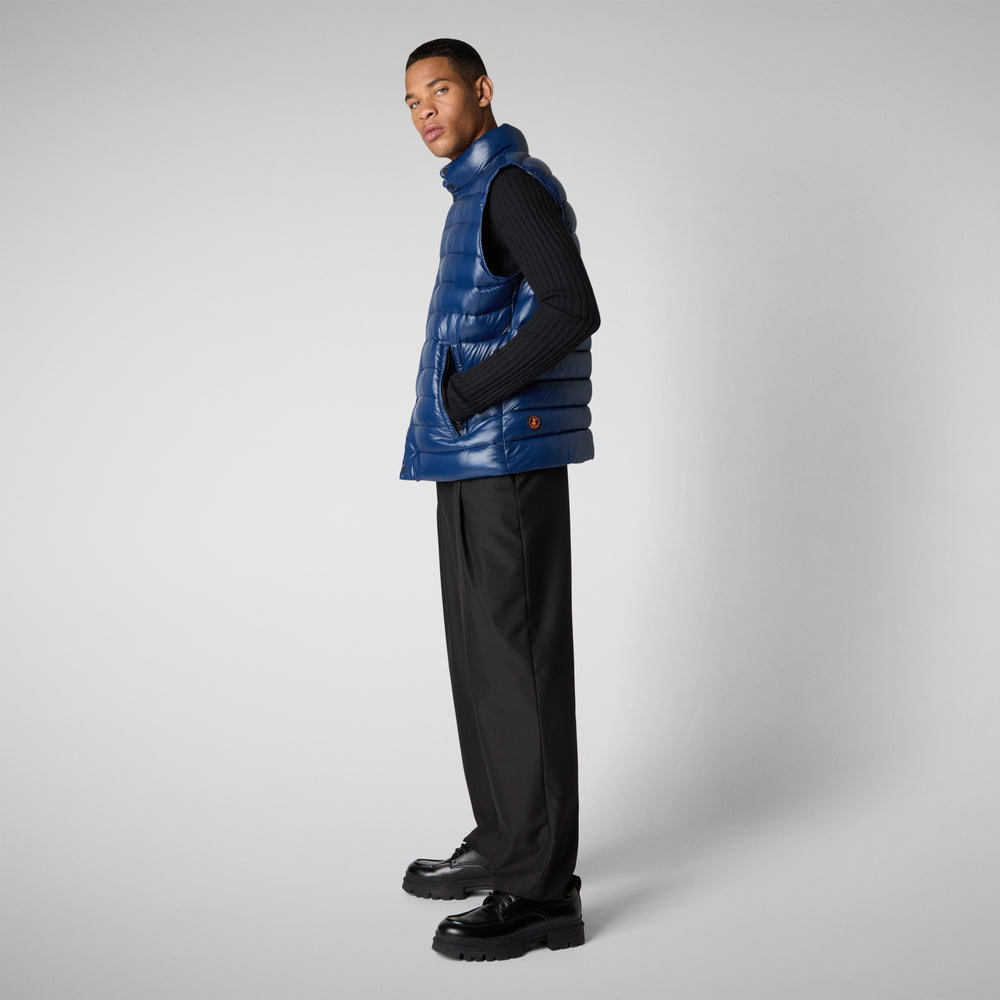 Save the duck GILET UOMO GRIFFIN INK BLU Sottocosto