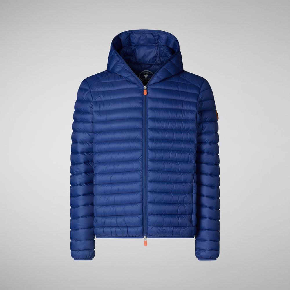 Save the duck Piumino animal free con cappuccio uomo Donald blu elettrico Sconto