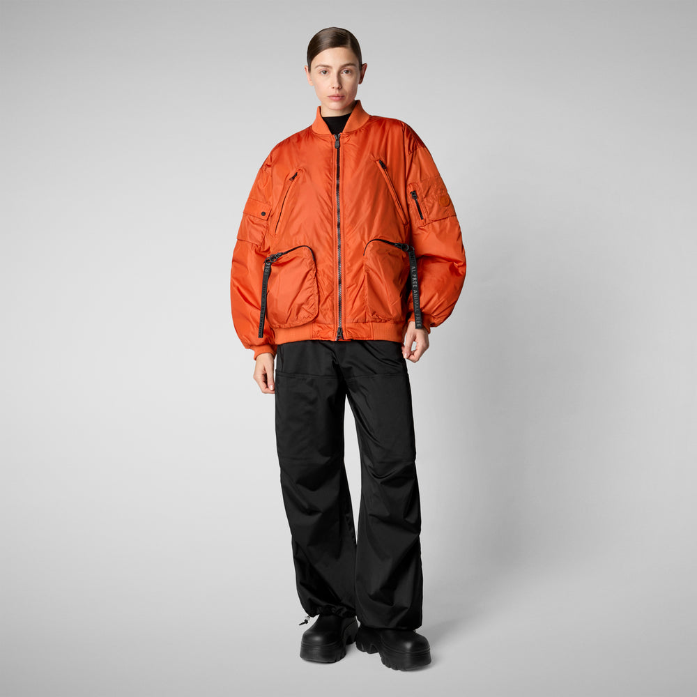 Save the duck Giacca bomber unisex Usher arancione Offerta
