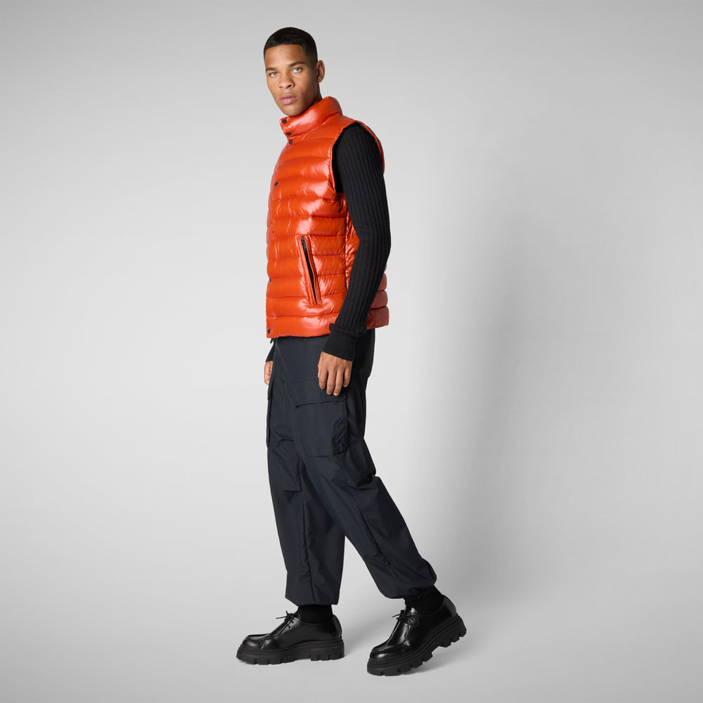 Save the duck GILET UOMO GRIFFIN ARANCIONE Economico