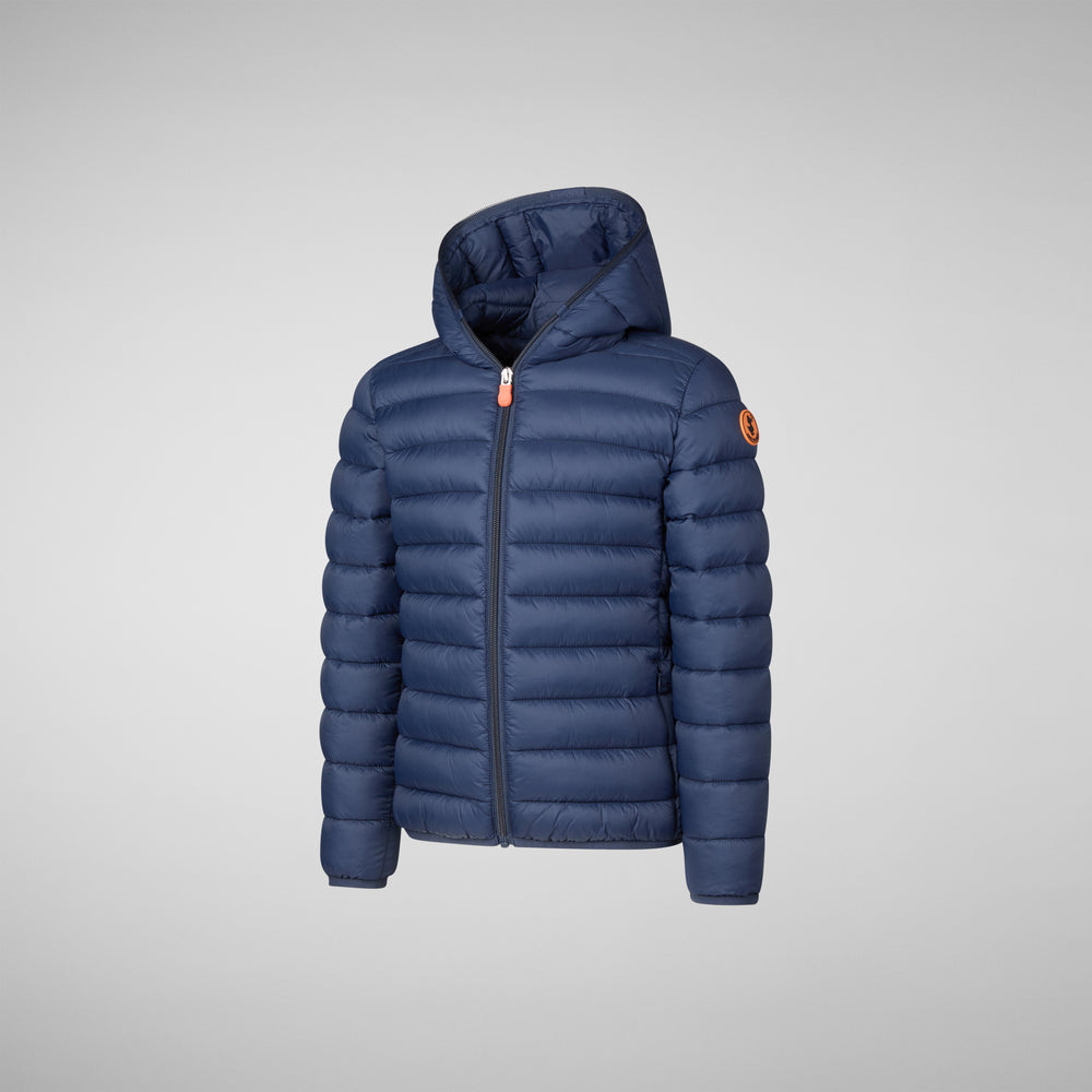 Save the duck PIUMINO ANIMAL FREE BAMBINA LILY BLU NAVY Saldi Di Fabbrica