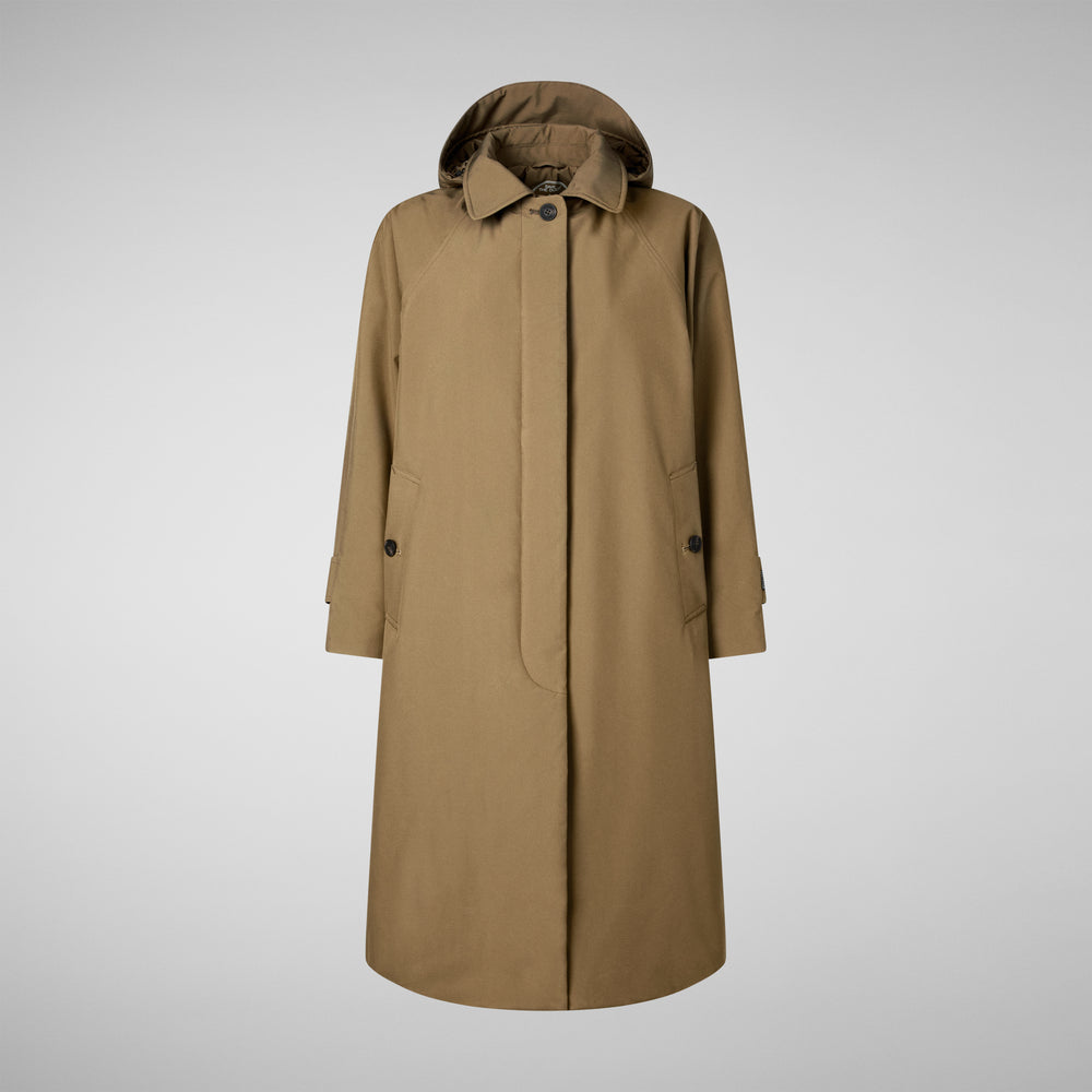Save the duck CAPPOTTO CON CAPPUCCIO ZOEY VERDE MUSCHIO In Saldo