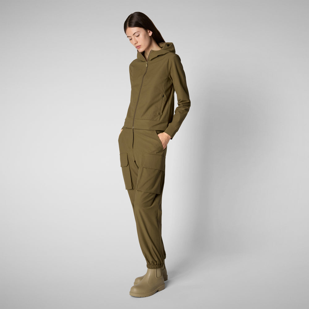 Save the duck PANTALONI CARGO DONNA GOSY VERDE MUSCHIO Italia