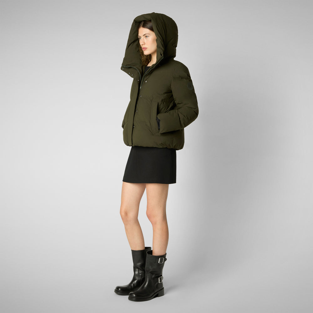 Save the duck PIUMINO ANIMAL FREE DONNA CALLIOPE VERDE TERRA In Linea