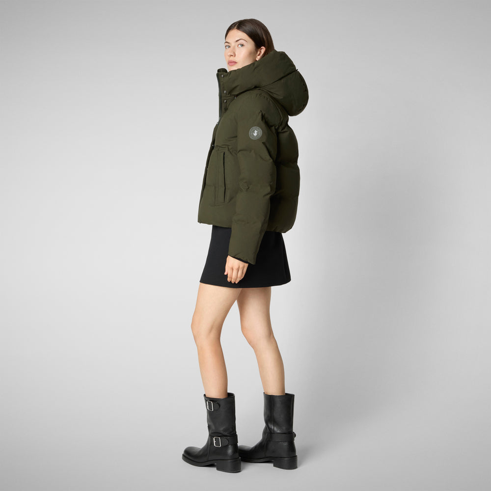 Save the duck PIUMINO ANIMAL FREE DONNA CALLIOPE VERDE TERRA In Linea
