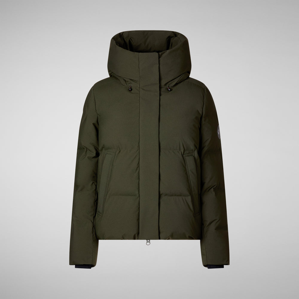 Save the duck PIUMINO ANIMAL FREE DONNA CALLIOPE VERDE TERRA In Linea