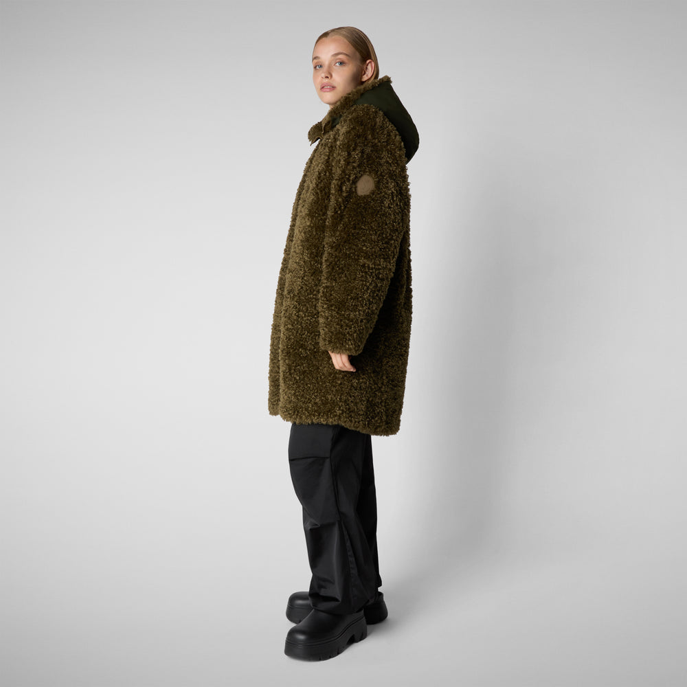 Save the duck GIACCA CON CAPPUCCIO DONNA ANGELICA BARINK GREEN Shopping Online