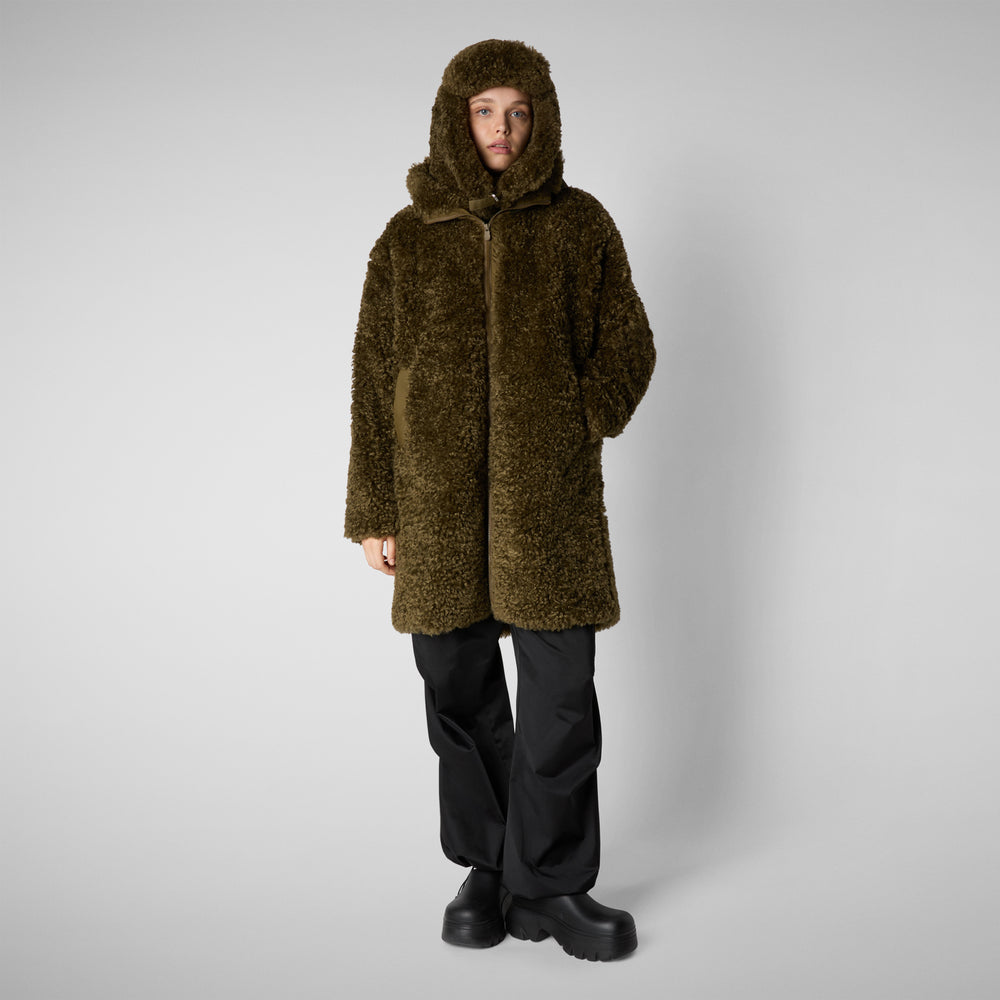 Save the duck GIACCA CON CAPPUCCIO DONNA ANGELICA BARINK GREEN Shopping Online