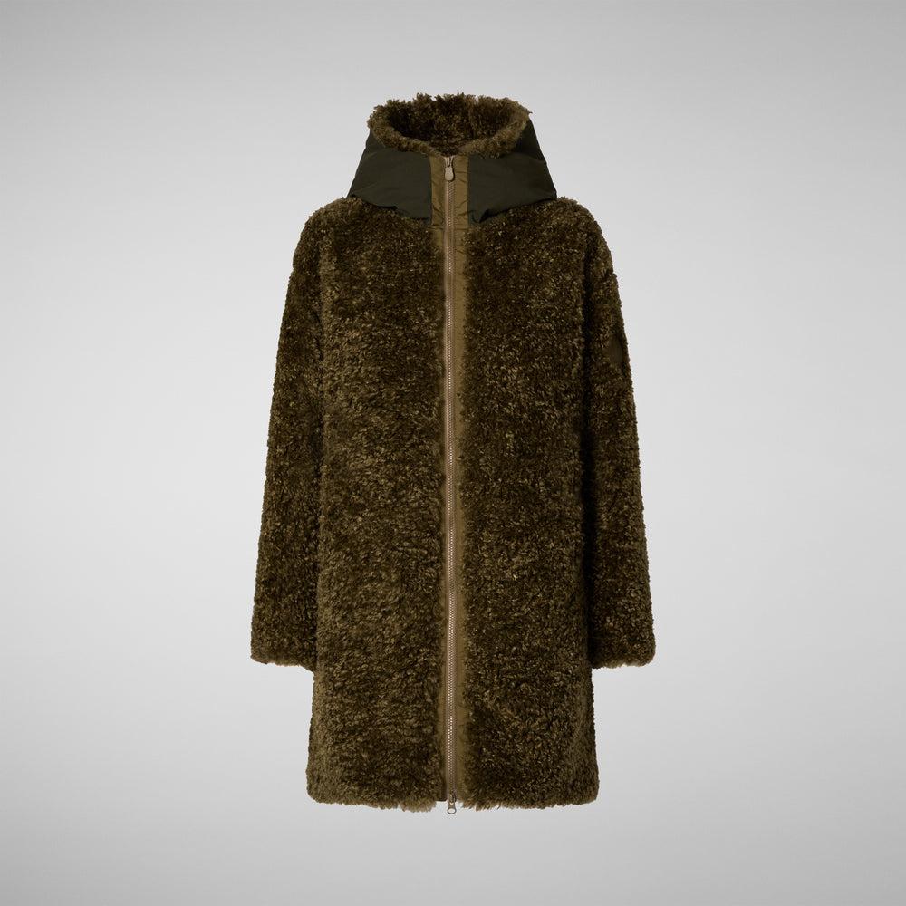 Save the duck GIACCA CON CAPPUCCIO DONNA ANGELICA BARINK GREEN Shopping Online