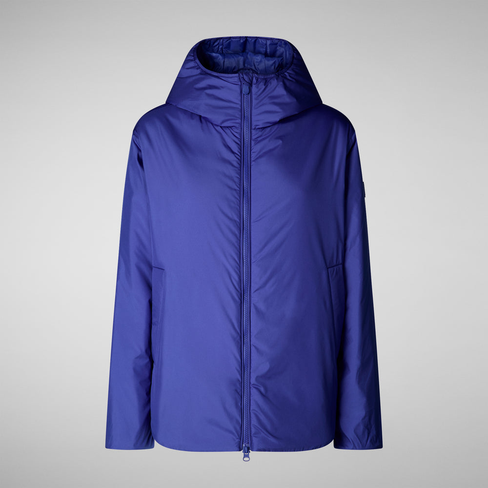 Save the duck CAPPOTTO CON CAPPUCCIO NIAZ BLU GENZIANA Presa