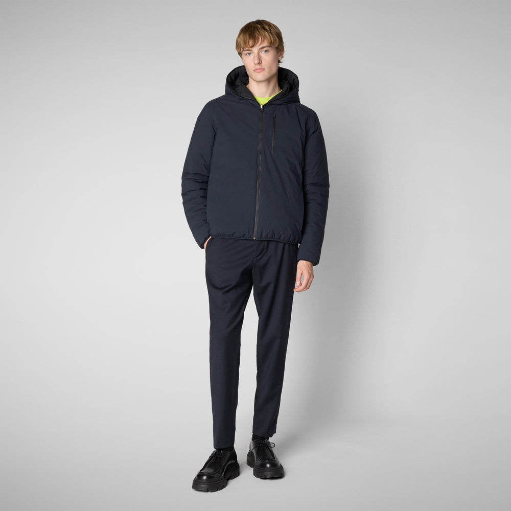 Save the duck MAN'S ANIMAL FREE PUFFER EZRA BLU NERO