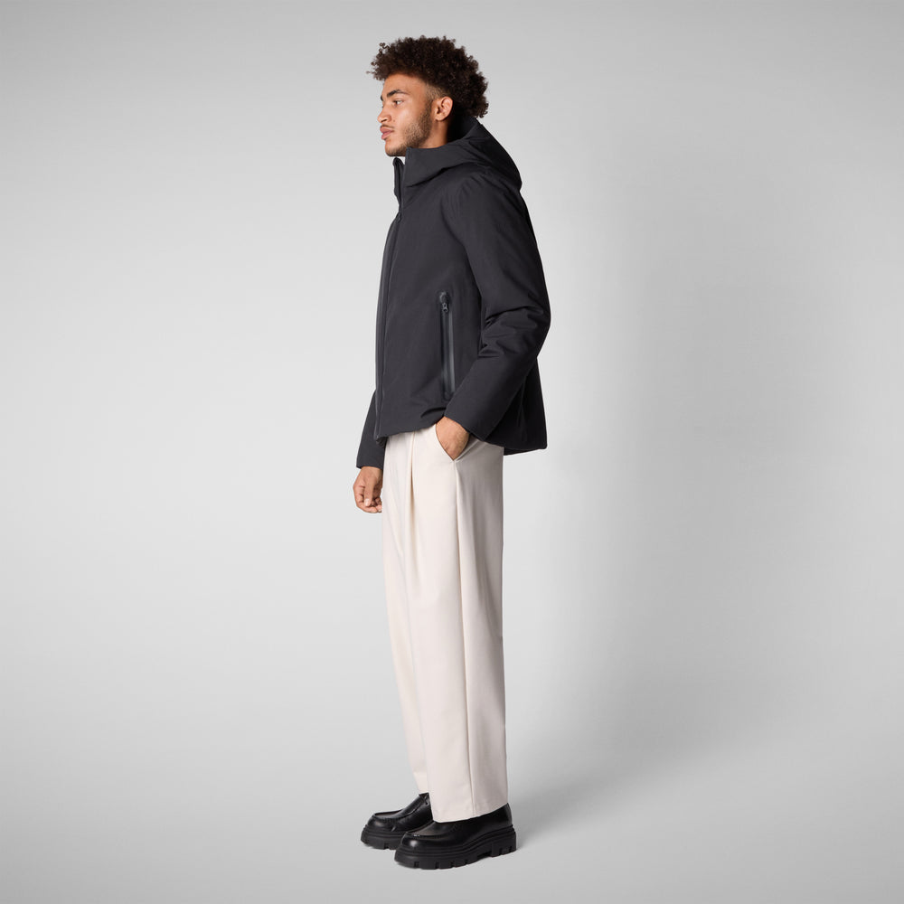 Save the duck GIACCA UOMO FLYNN BLU NERO Saldi Di Fabbrica
