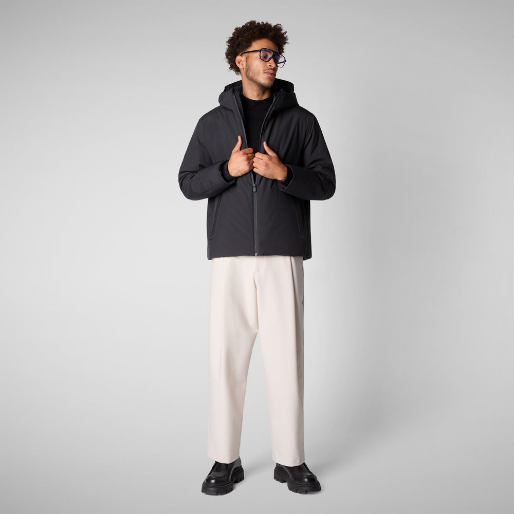 Save the duck GIACCA UOMO FLYNN BLU NERO Saldi Di Fabbrica