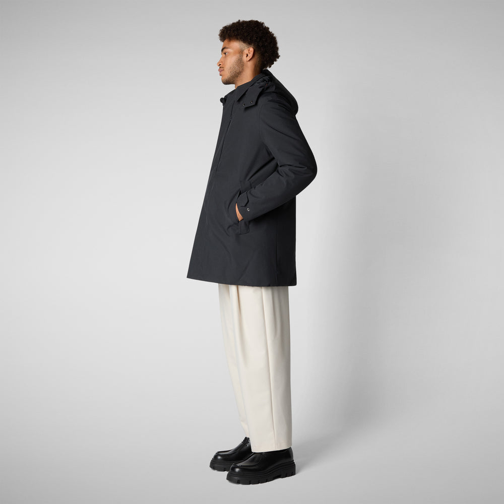 Save the duck CAPPOTTO UOMO NESTOR BLU NERO Flash Sale
