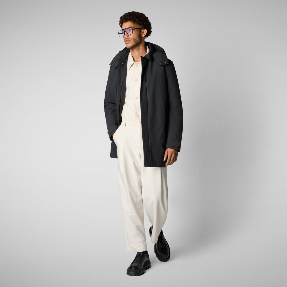 Save the duck CAPPOTTO UOMO NESTOR BLU NERO Flash Sale