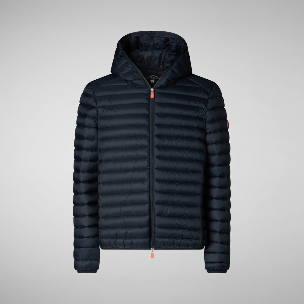 Save the duck PIUMINO ANIMAL FREE CON CAPPUCCIO UOMO DONALD BLU NERO Vendite Flash