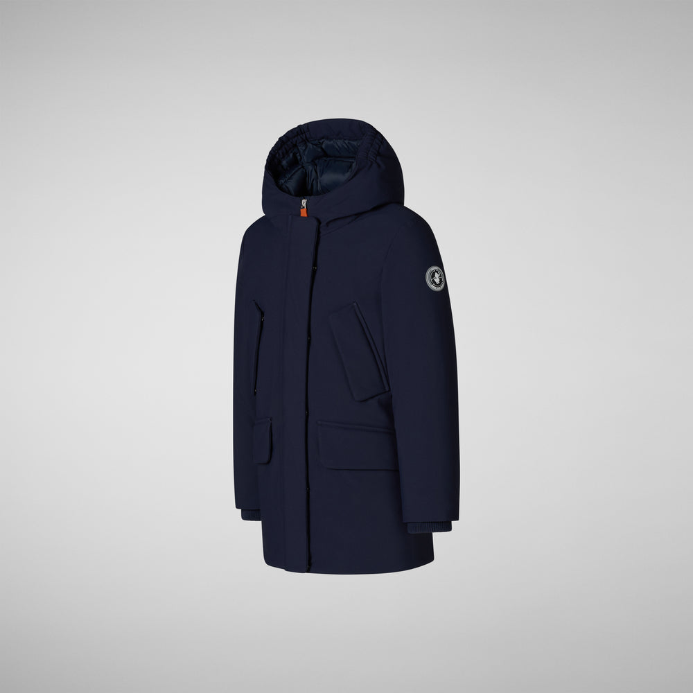 Save the duck PARKA CON CAPPUCCIO BAMBINA ALLY BLU NAVY Moda