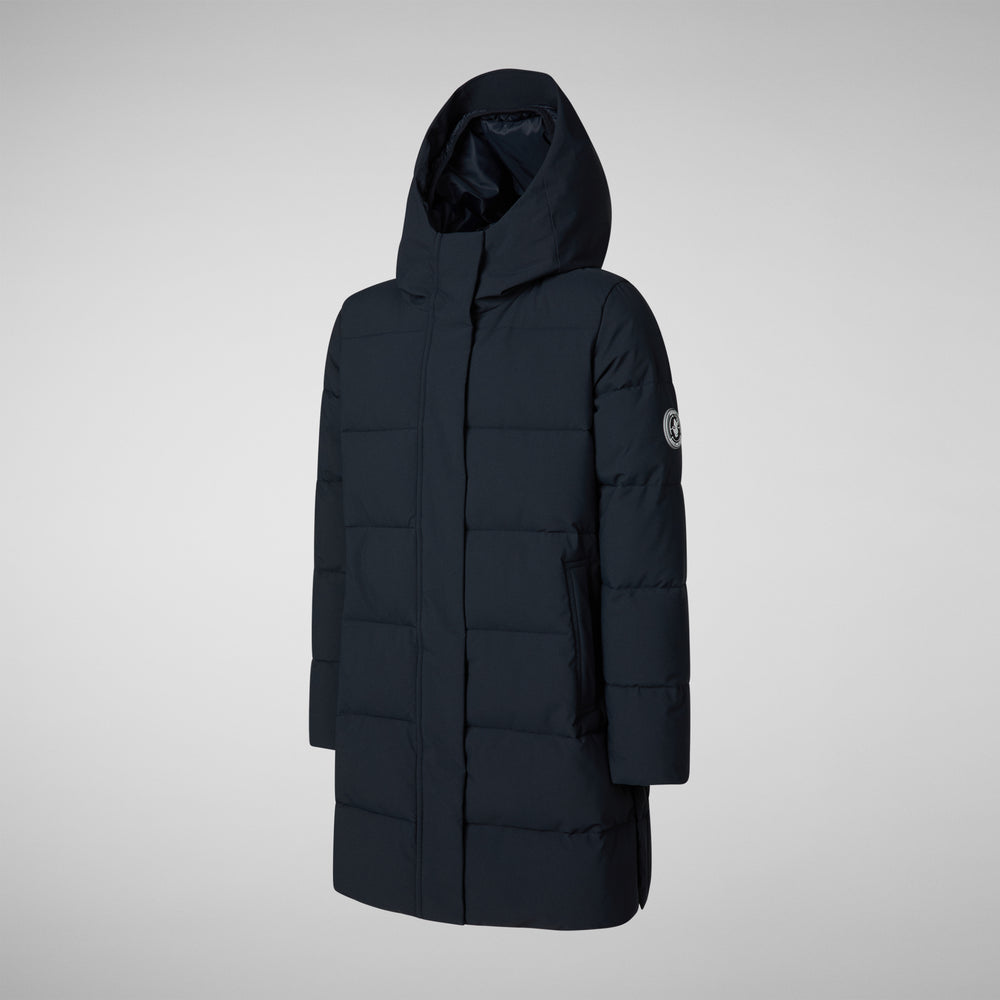 Save the duck PARKA CON CAPPUCCIO BAMBINA SELENE BLU NERO 2025