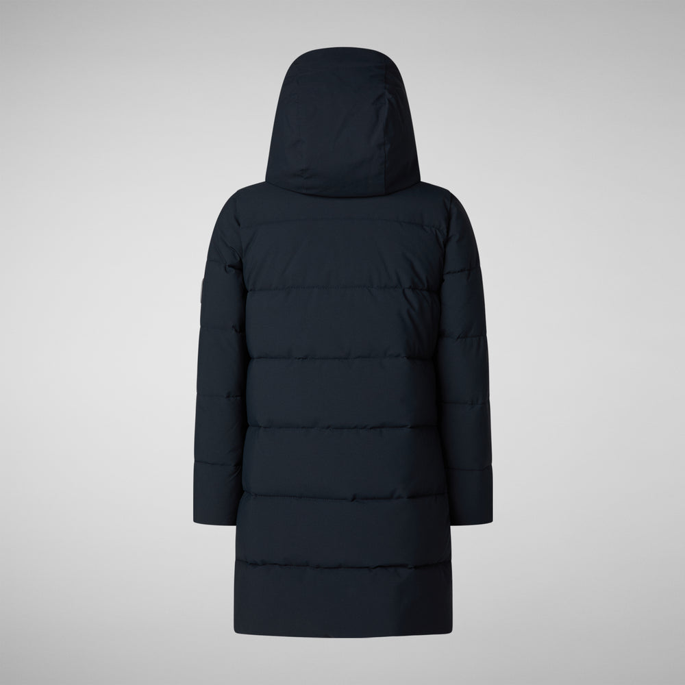 Save the duck PARKA CON CAPPUCCIO BAMBINA SELENE BLU NERO 2025