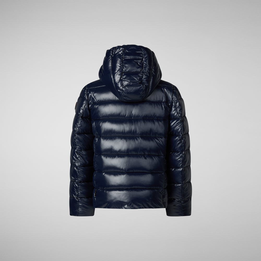 Save the duck PIUMINO ANIMAL FREE BAMBINA EVADINE BLU NERO Italy