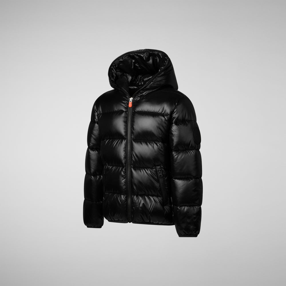 Save the duck PIUMINO ANIMAL FREE BAMBINA KATE NERO 2025