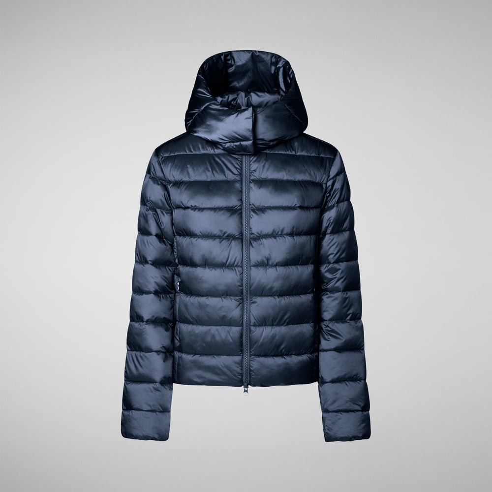 Save the duck PIUMINO ANIMAL FREE CON CAPPUCCIO DONNA LIANA BLU NOTTE Negozi Online