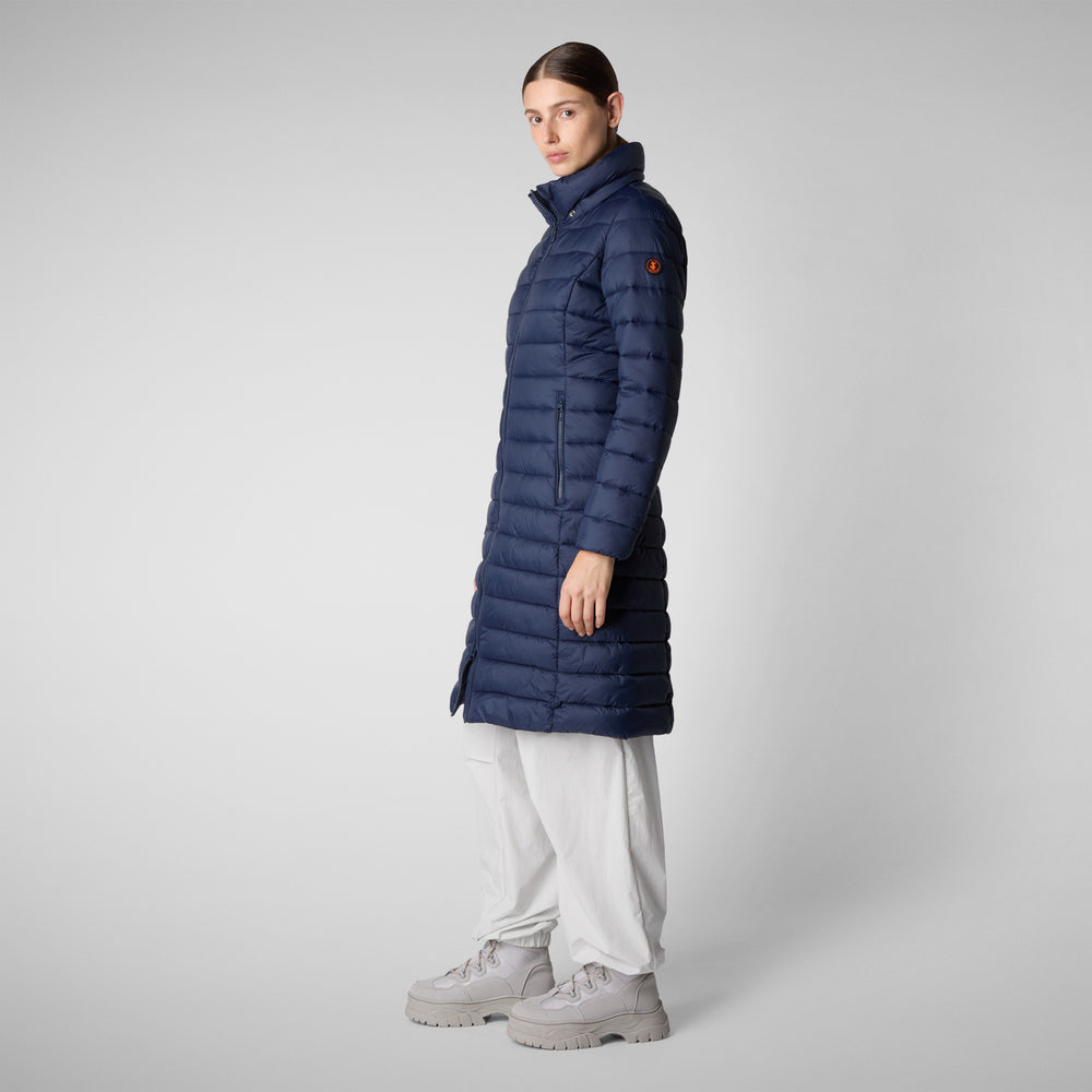 Save the duck PIUMINO ANIMAL FREE CON CAPPUCCIO DONNA EILEEN BLU NAVY Promozione Limitata