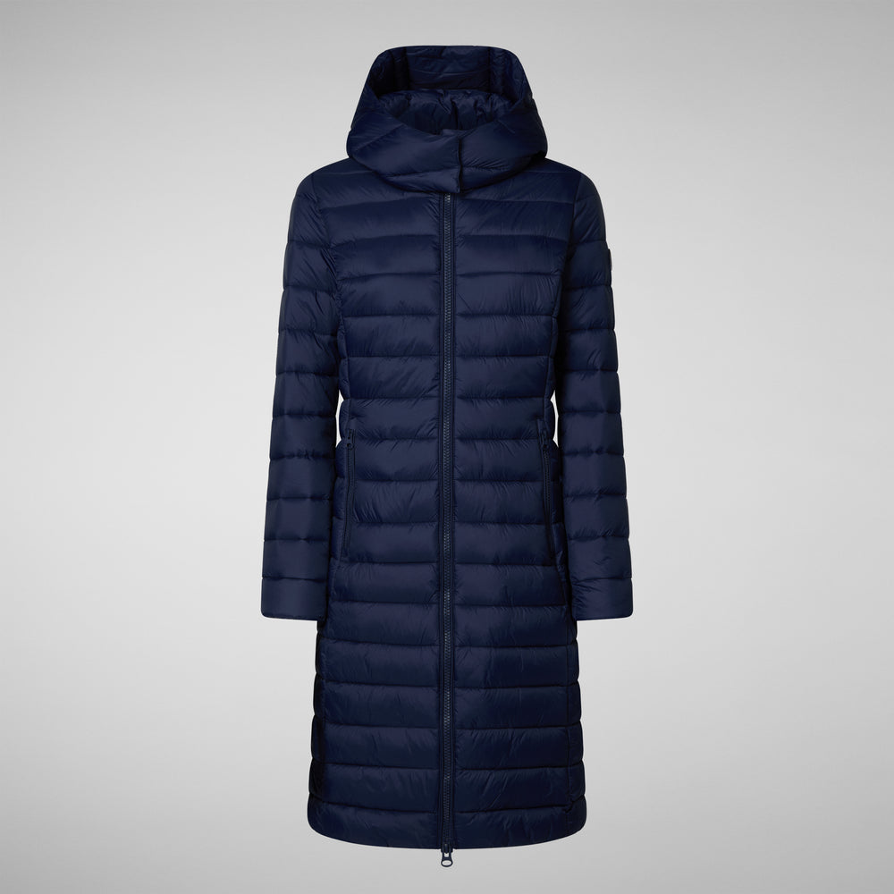 Save the duck PIUMINO ANIMAL FREE CON CAPPUCCIO DONNA EILEEN BLU NAVY Promozione Limitata