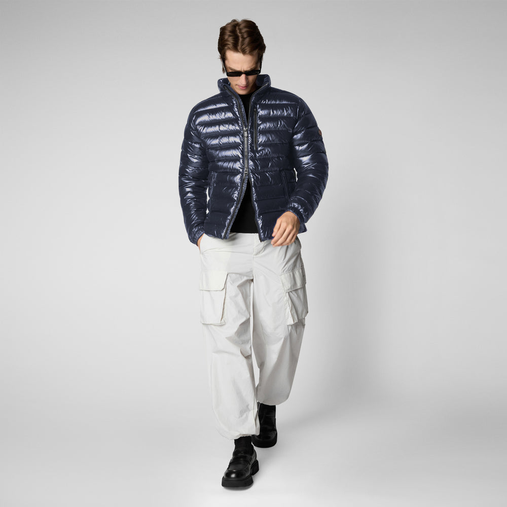 Save the duck GIACCA UOMO HOLDEN IN BLU NERO Prezzo Ridotto