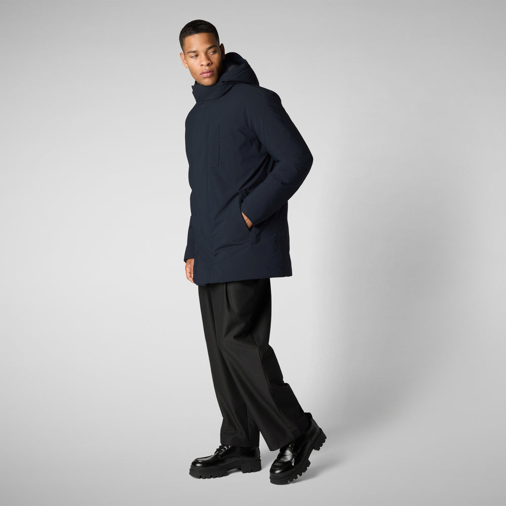 Save the duck PARKA UOMO SESLE IN BLU NERO Presa