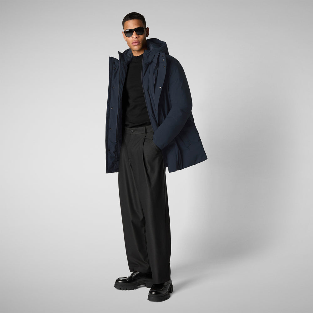 Save the duck PARKA UOMO SESLE IN BLU NERO Presa