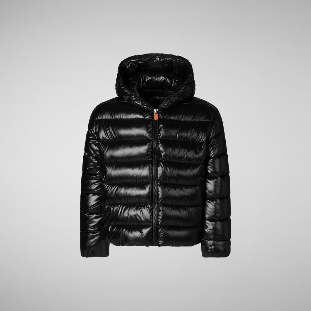 Save the duck BOMBER CON CAPPUCCIO BAMBINA IMARA NERO