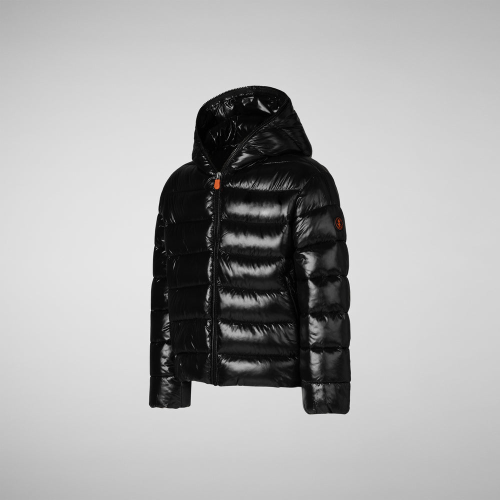 Save the duck BOMBER CON CAPPUCCIO BAMBINA IMARA NERO Offerte