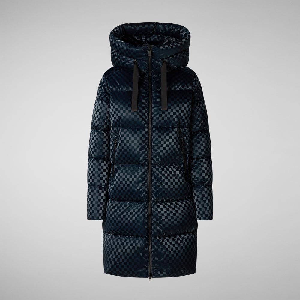 Save the duck PIUMINO ANIMAL FREE CON CAPPUCCIO AMARANTA BLU NERO 2025