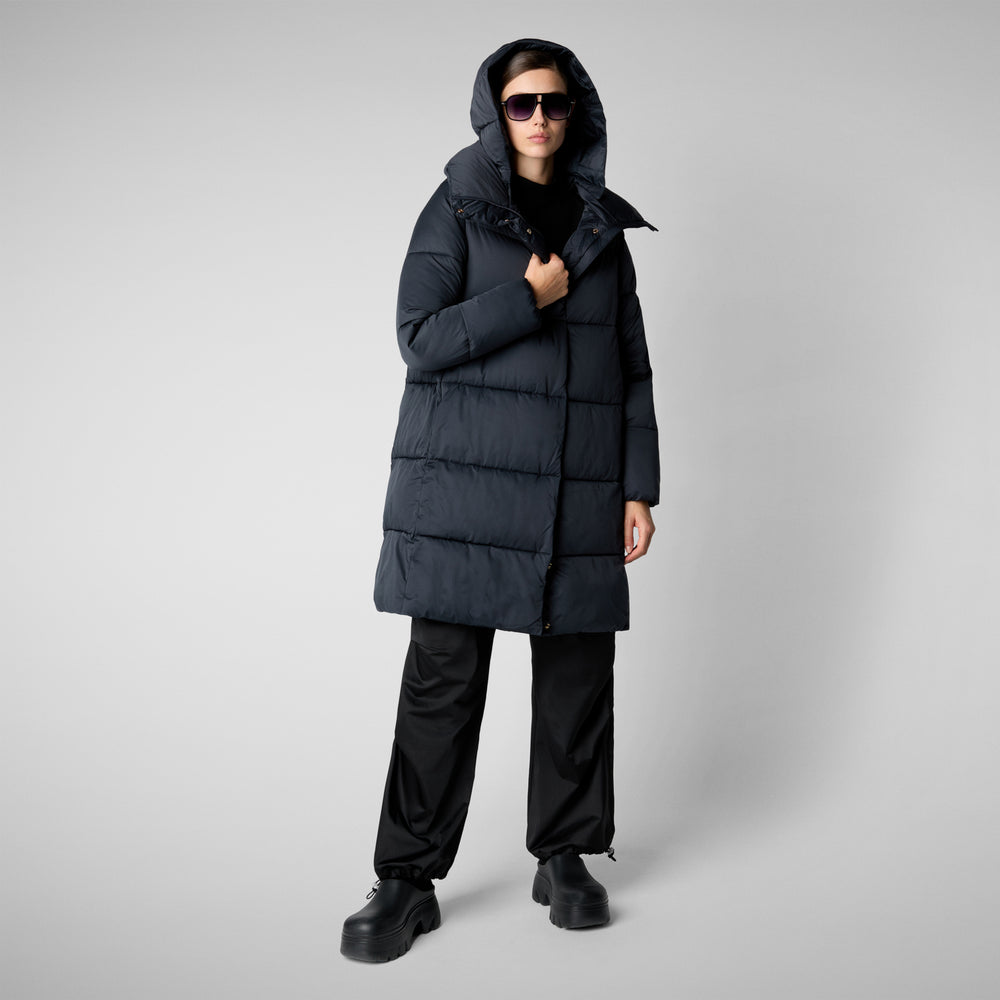 Save the duck PIUMINO ANIMAL FREE DONNA SIBYL BLU NERO 2025