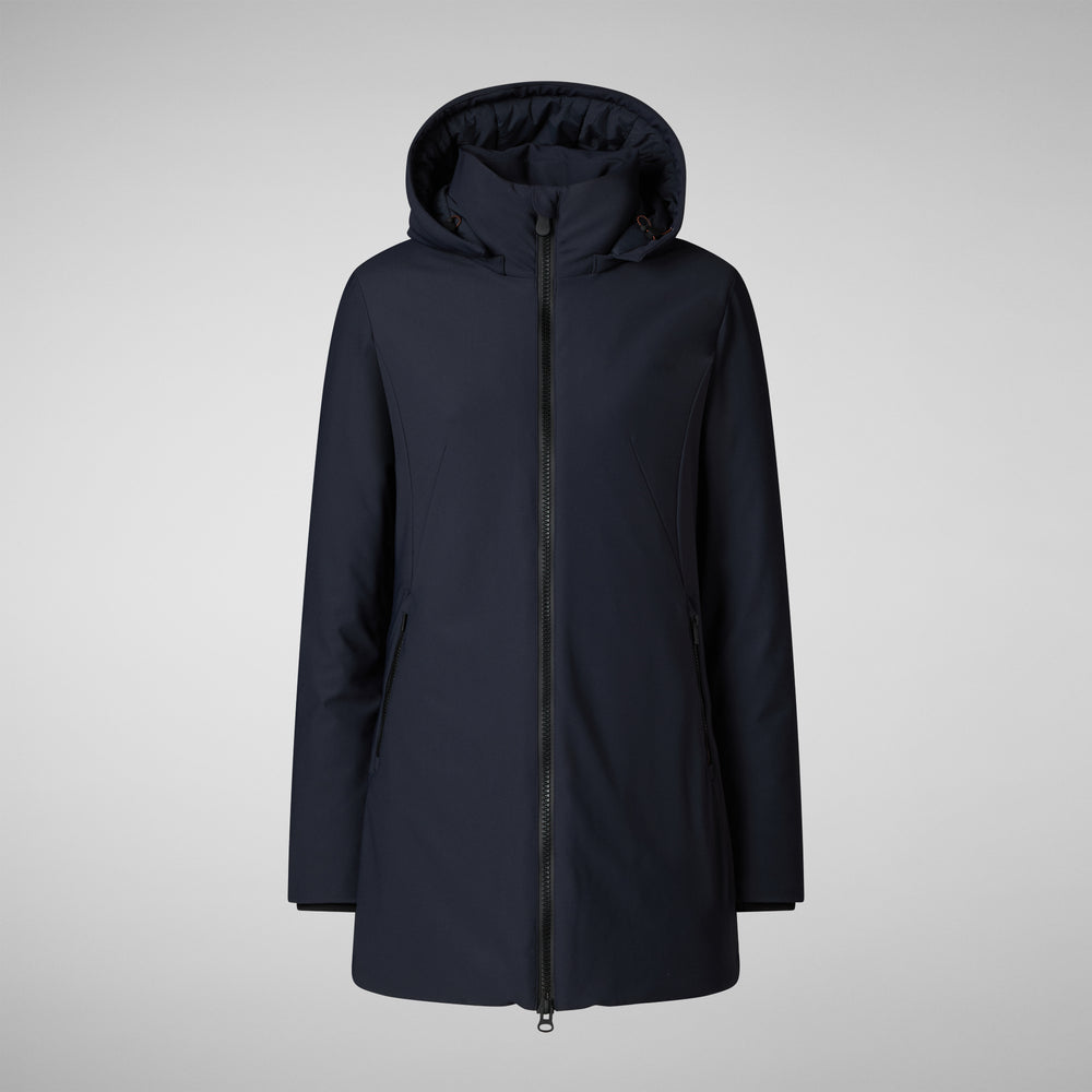 Save the duck giacca DONNA CON CAPPUCCIO LILA BLU NERO Nuovo