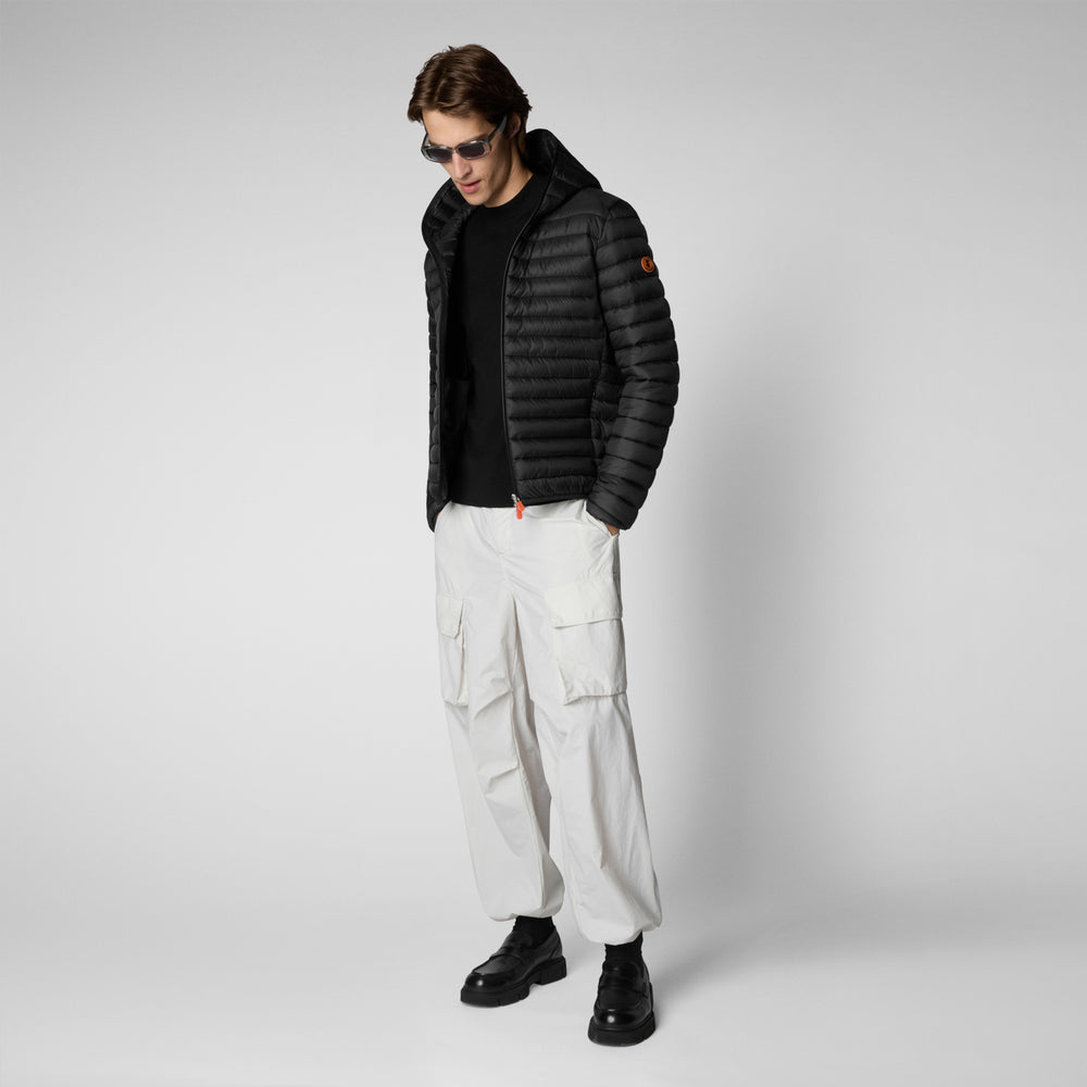 Save the duck Piumino animal free con cappuccio uomo Donald Nero Acquista Ora