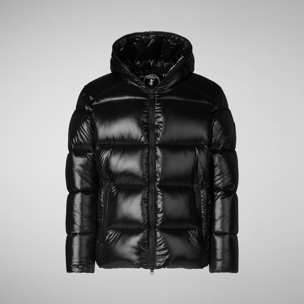 Save the duck PIUMINO ANIMAL FREE CON CAPPUCCIO UOMO EDGARD NERO Online
