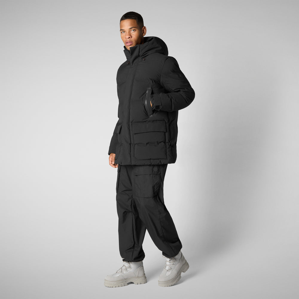 Save the duck PARKA UOMO QUINLAN IN NERO In Vendita