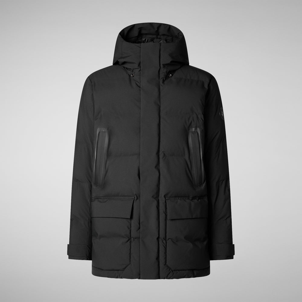 Save the duck PARKA UOMO QUINLAN IN NERO In Vendita