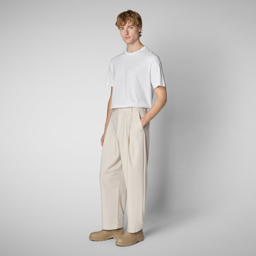 Save the duck T-SHIRT UOMO BRAM IN OFF WHITE Vendita Calda