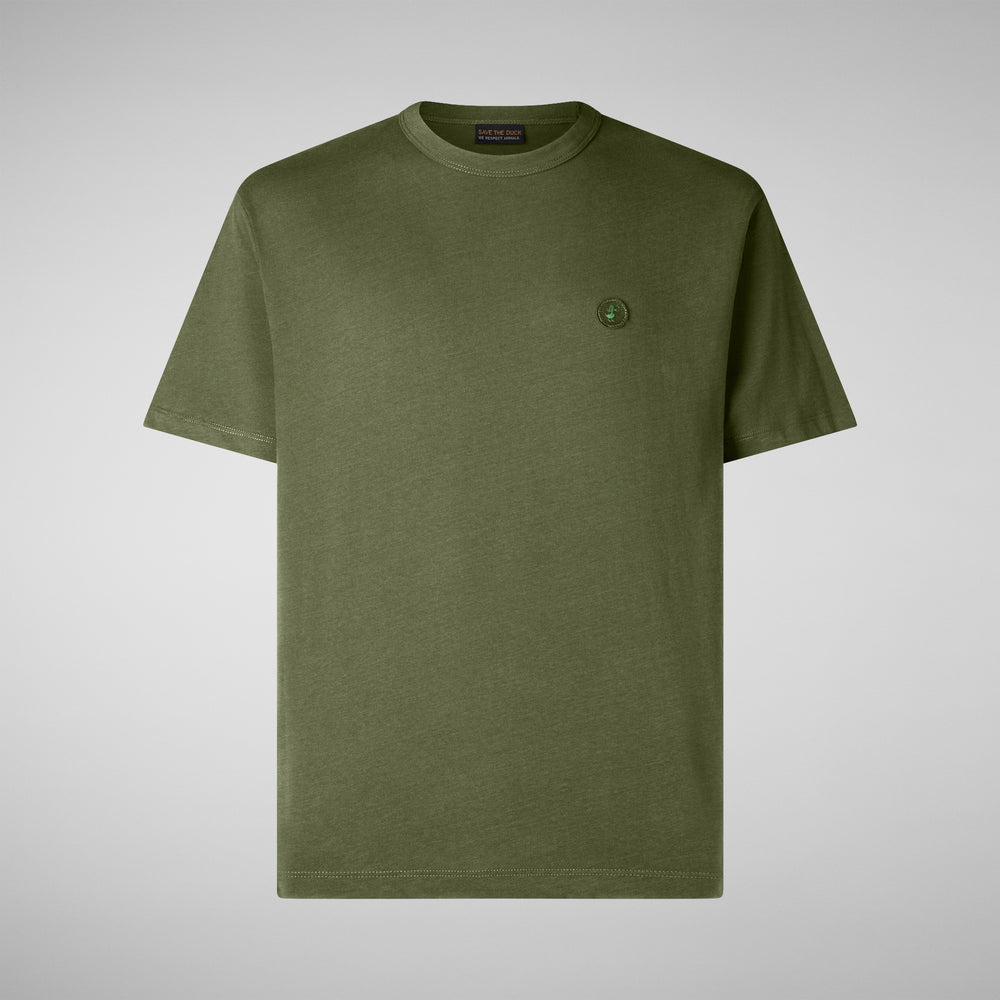 Save the duck T-SHIRT UOMO BRAM IN MOSS GREEN Saldi Di Fabbrica