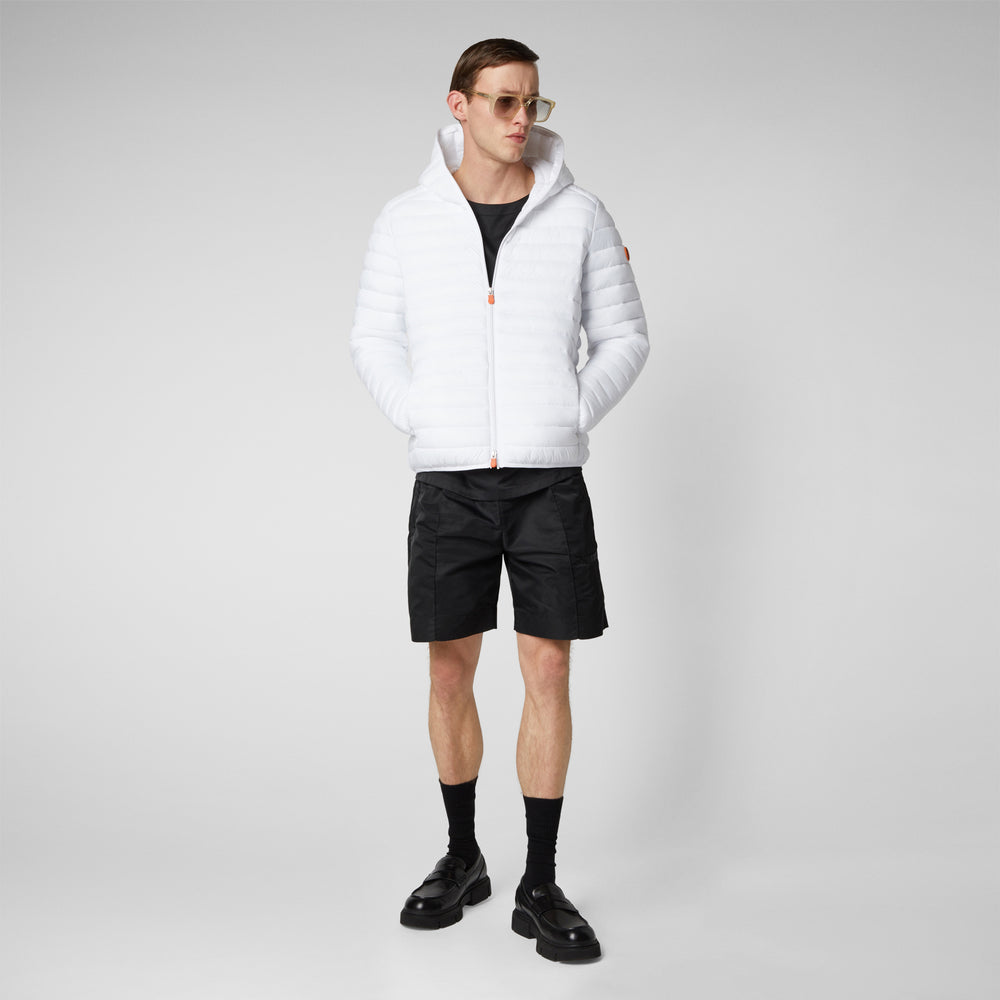Save the duck Piumino animal free uomo Donald bianco Spedizione Gratuita