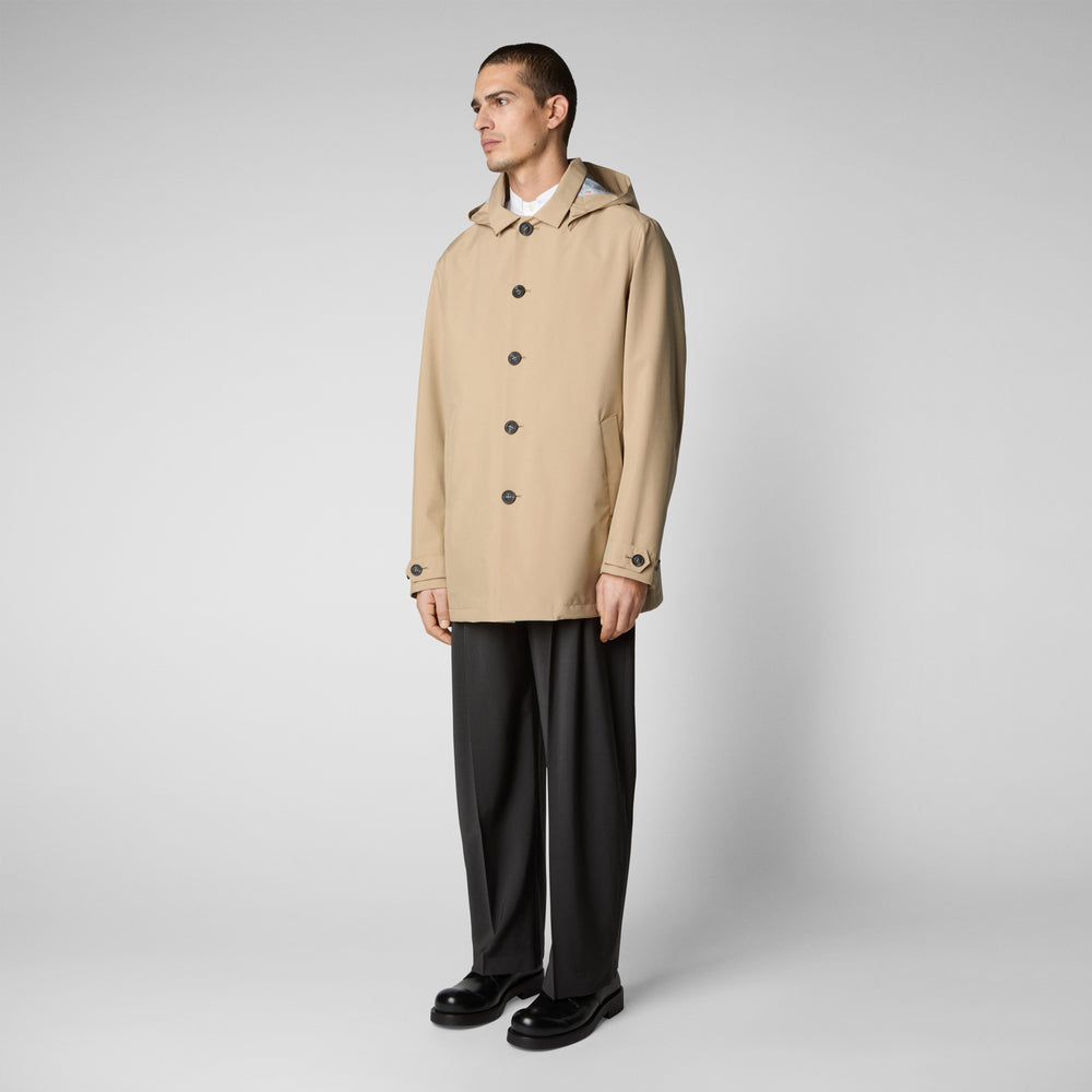 Save the duck Impermeabile uomo Benjamin beige scuro Pezzi Unici