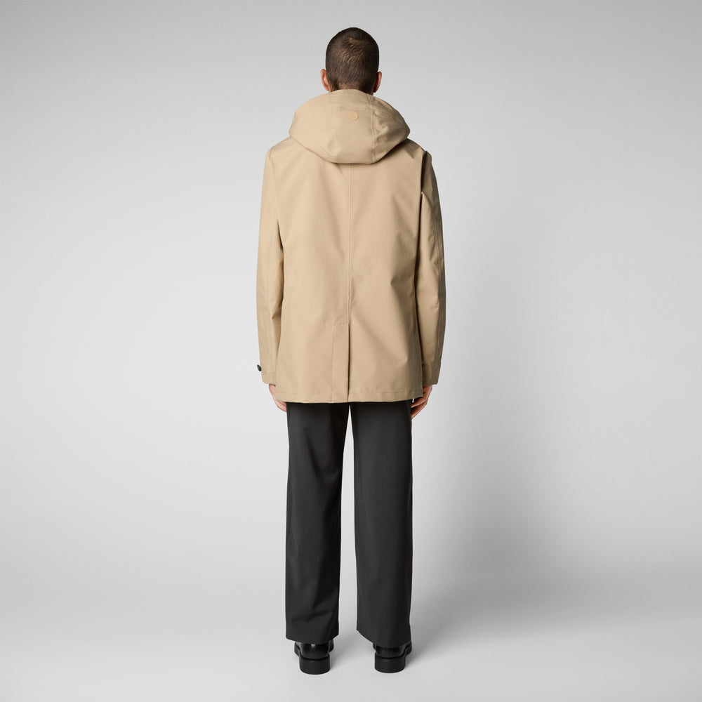 Save the duck Impermeabile uomo Benjamin beige scuro Pezzi Unici