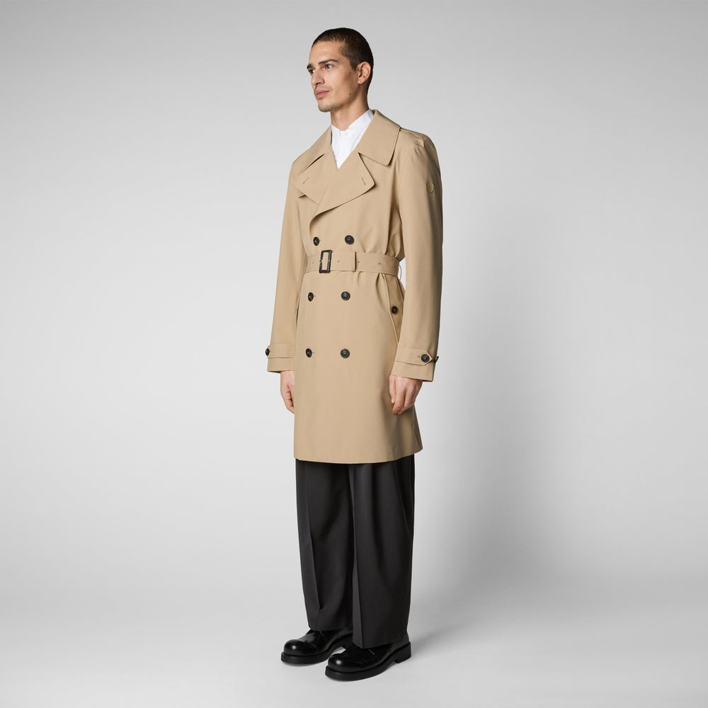 Save the duck Impermeabile uomo Zarek sturdust beige Soddisfazione Garantita